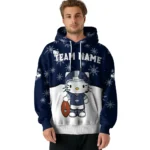 Uconn Huskies Hoodie Customized Hello Kitty Blue Best Selling