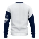 Uconn Huskies Sweater Custom Heart Sketch Blue White Best Selling
