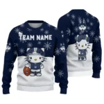 Uconn Huskies Sweater Custom Hello Kitty Blue Best Selling