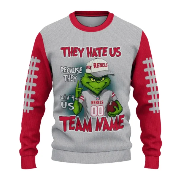 Unlv Rebels Sweater Customized Grinch Fierce Red Best Selling