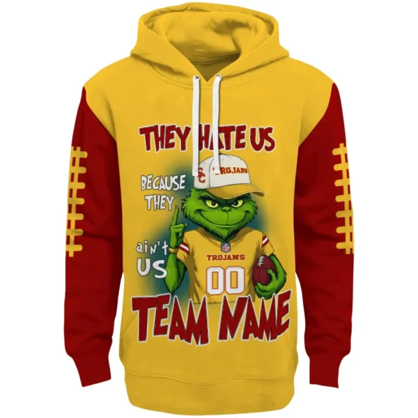 Usc Trojans Hoodie Personalized Grinch Fierce Red Best Selling