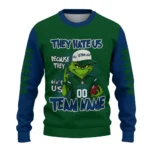 Utah Jazz Sweater Customized Grinch Fierce Navy Best Selling