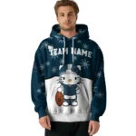 Utah State Aggies Hoodie Custom Hello Kitty Navy Best Selling
