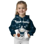 Utah State Aggies Hoodie Custom Hello Kitty Navy Best Selling