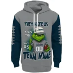 Utah State Aggies Hoodie Personalized Grinch Fierce Navy Best Selling