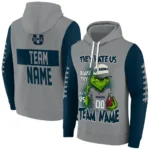 Utah State Aggies Hoodie Personalized Grinch Fierce Navy Best Selling