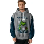 Utah State Aggies Hoodie Personalized Grinch Fierce Navy Best Selling