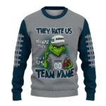 Utah State Aggies Sweater Customized Grinch Fierce Navy Best Selling