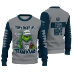 Utah State Aggies Sweater Customized Grinch Fierce Navy Best Selling