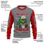 Utah Utes Sweater Personalized Grinch Fierce Red Best Selling