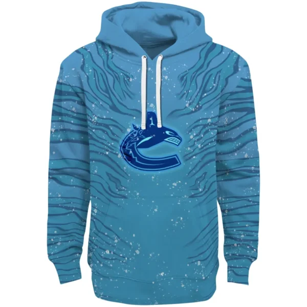 Vancouver Canucks Hoodie Custom Tiger Pattern Best Selling