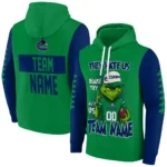 Vancouver Canucks Hoodie Customized Grinch Fierce Blue Best Selling