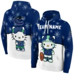 Vancouver Canucks Hoodie Personalized Hello Kitty Blue Best Selling