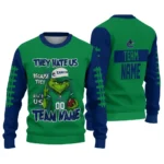Vancouver Canucks Sweater Custom Grinch Fierce Blue Best Selling