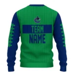 Vancouver Canucks Sweater Custom Grinch Fierce Blue Best Selling