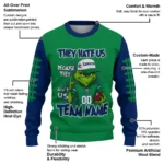 Vancouver Canucks Sweater Custom Grinch Fierce Blue Best Selling