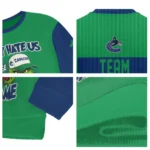 Vancouver Canucks Sweater Custom Grinch Fierce Blue Best Selling