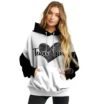 Vanderbilt Commodores Hoodie Personalized Scribble Heart Black White Best Selling