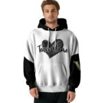 Vanderbilt Commodores Hoodie Personalized Scribble Heart Black White Best Selling