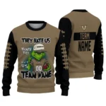Vanderbilt Commodores Sweater Personalized Grinch Fierce Black Best Selling