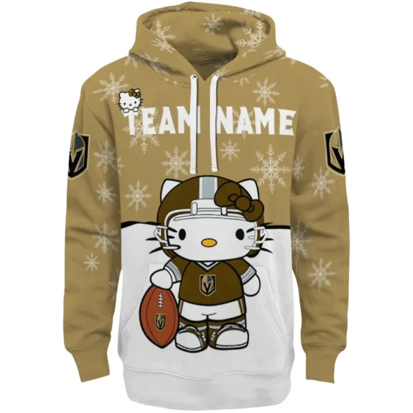 Vegas Golden Knights Hoodie Custom Hello Kitty Tan Best Selling