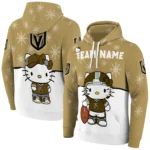 Vegas Golden Knights Hoodie Custom Hello Kitty Tan Best Selling