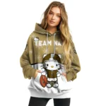 Vegas Golden Knights Hoodie Custom Hello Kitty Tan Best Selling