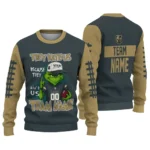 Vegas Golden Knights Sweater Customized Grinch Fierce Tan Best Selling