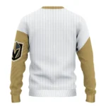 Vegas Golden Knights Sweater Personalized Heart Sketch Tan White Best Selling