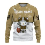 Vegas Golden Knights Sweater Personalized Hello Kitty Tan Best Selling