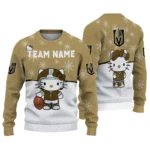 Vegas Golden Knights Sweater Personalized Hello Kitty Tan Best Selling