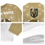 Vegas Golden Knights Sweater Personalized Hello Kitty Tan Best Selling