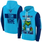 Villanova Wildcats Hoodie Customized Grinch Fierce Navy Best Selling