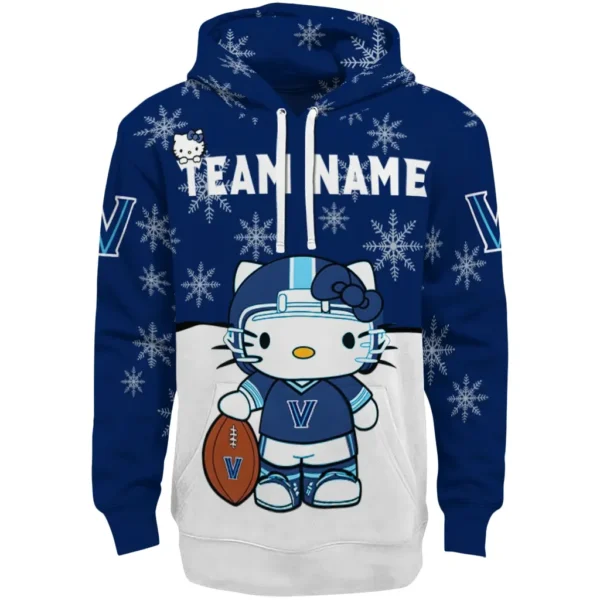 Villanova Wildcats Hoodie Personalized Hello Kitty Navy Best Selling