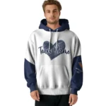 Virginia Cavaliers Hoodie Customized Scribble Heart Blue White Best Selling
