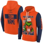 Virginia Cavaliers Hoodie Personalized Grinch Fierce Blue Best Selling