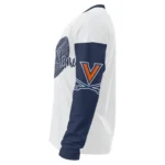 Virginia Cavaliers Sweater Personalized Heart Sketch Blue White Best Selling