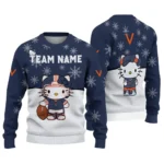 Virginia Cavaliers Sweater Personalized Hello Kitty Blue Best Selling