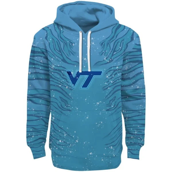 Virginia Tech Hokies Hoodie Custom Tiger Pattern Best Selling