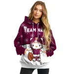 Virginia Tech Hokies Hoodie Personalized Hello Kitty Maroon Best Selling