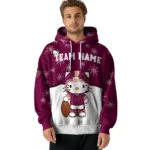 Virginia Tech Hokies Hoodie Personalized Hello Kitty Maroon Best Selling