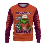 Virginia Tech Hokies Sweater Custom Grinch Fierce Maroon Best Selling