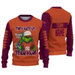 Virginia Tech Hokies Sweater Custom Grinch Fierce Maroon Best Selling