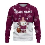 Virginia Tech Hokies Sweater Customized Hello Kitty Maroon Best Selling