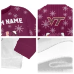 Virginia Tech Hokies Sweater Customized Hello Kitty Maroon Best Selling