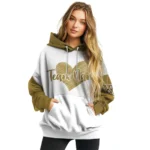 Wake Forest Demon Deacons Hoodie Customized Scribble Heart Gold White Best Selling