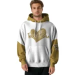 Wake Forest Demon Deacons Hoodie Customized Scribble Heart Gold White Best Selling