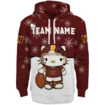 Washington Commanders Hoodie Custom Hello Kitty Burgundy Best Selling