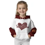 Washington Commanders Hoodie Customized Scribble Heart Burgundy White Best Selling