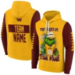 Washington Commanders Hoodie Personalized Grinch Fierce Burgundy Best Selling